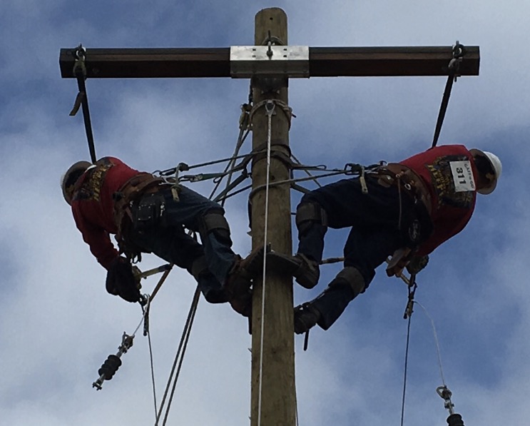 Linemen compete in the 15th annual Lineman's Rodeo in Doswell, Va.