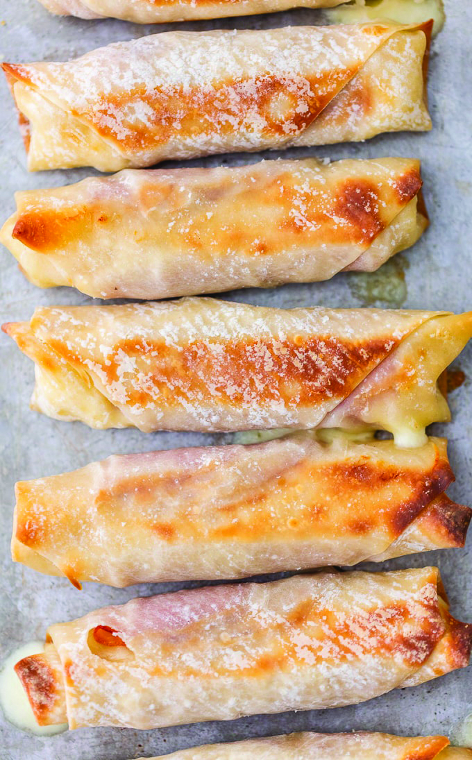 ham and cheese mozzarella sticks