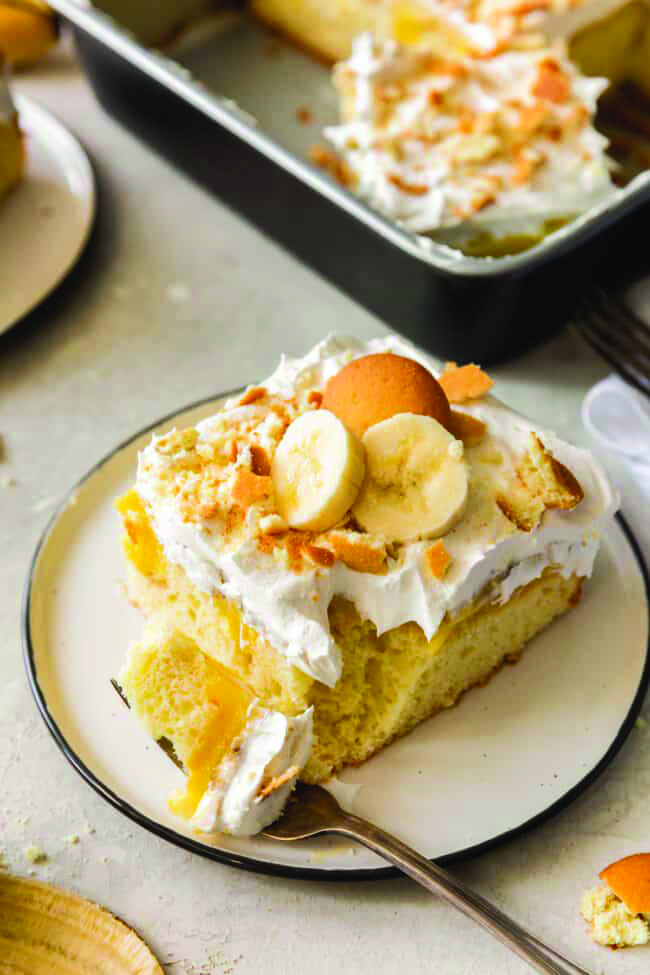 Banana Pudding Poke Cake
