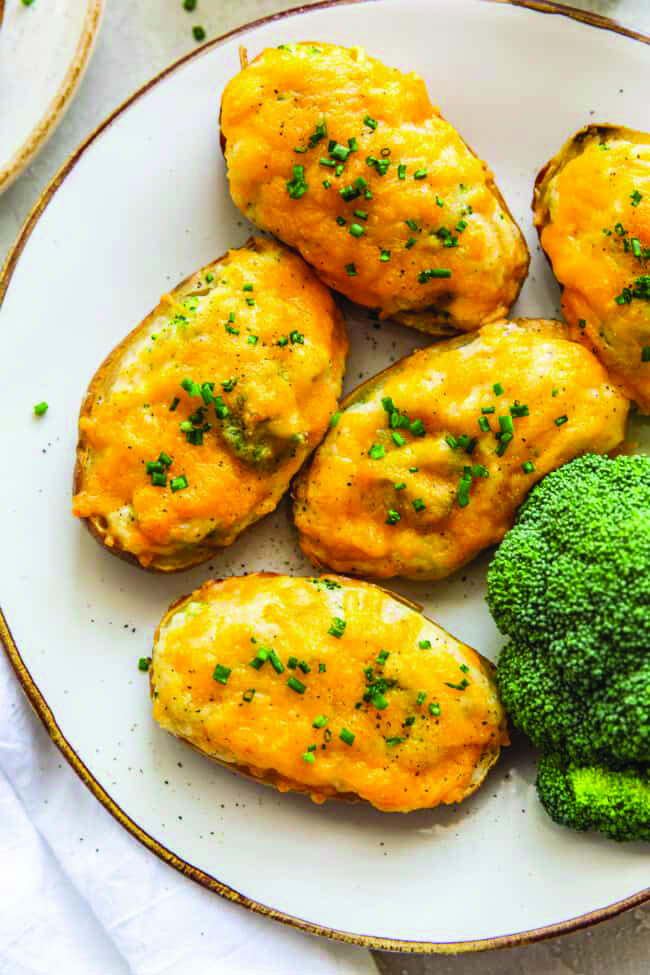 Broccoli Cheese Twice-Baked Potatoes